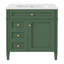 Meuble-lavabo de 30 po avec lavabo supérieur, meuble-lavabo moderne avec 2 tiroirs et tiroir escamotable, meuble-lavabo simple-1845869816