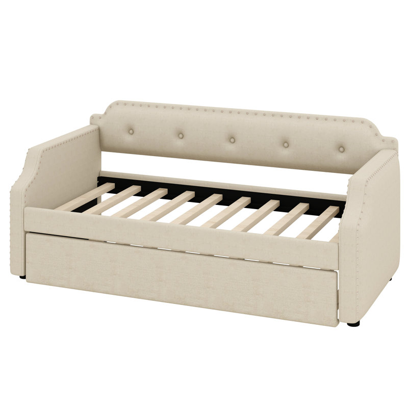 Kyshana Upholstered Daybed, Beige