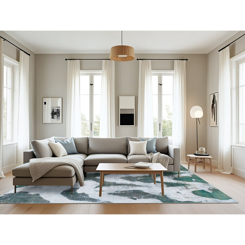 Tapis abstrait moderne 873, Rectangle 8 pi x 10 pi