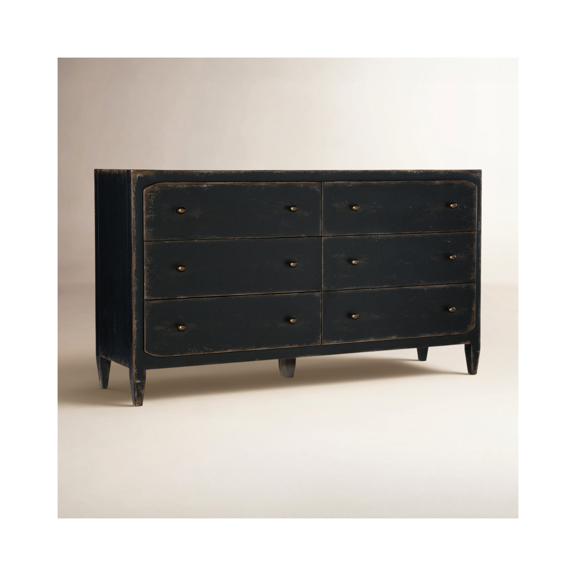 Chamberlain 6 - Drawer Dresser, Black