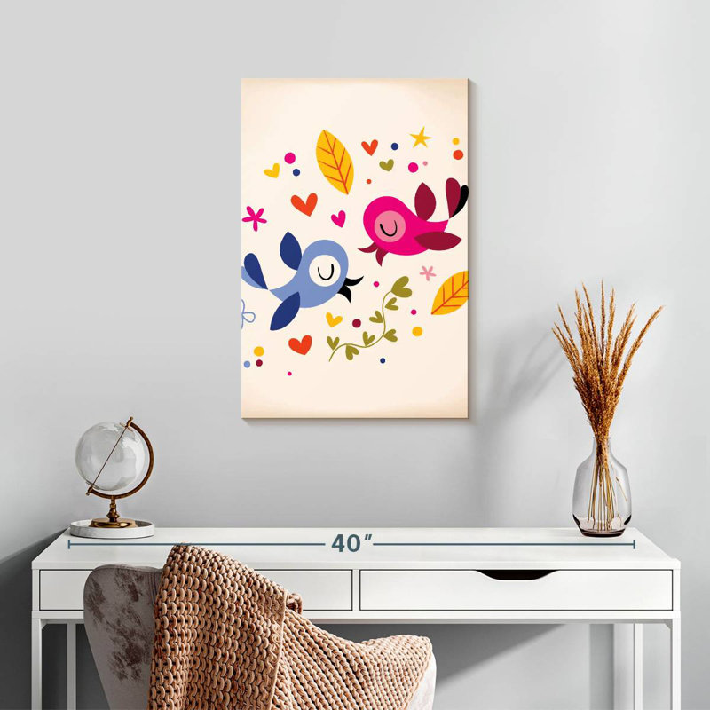 Brampt Bird Soulmates, 24" H x 16" W