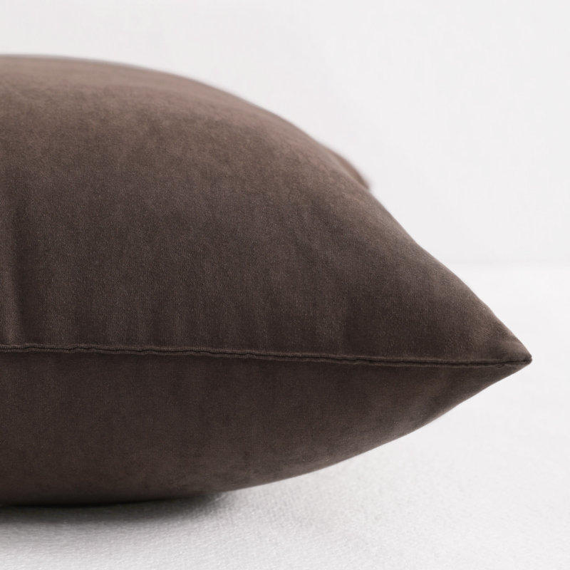 Microfiber Tiny Pillows, Machine Washable - NTBAY, Dark Brown, 11"x7"