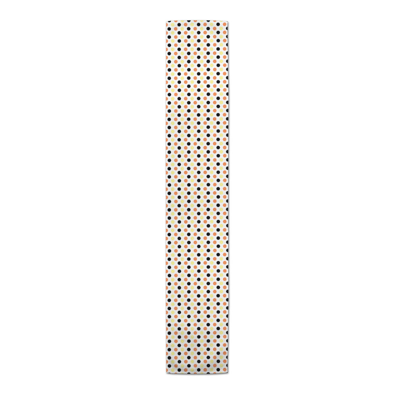 Chemin de table à pois, L 90 po x l 16 po