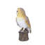 Yellow Barn Owl on branch | Handcrafted Decorative Bird Statue for Home & Garden | Premium Polyresin, Weather-Resistant Indoor/Outdoor Decor