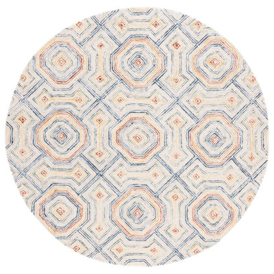 Deyoung Hand Tufted Wool Geometric Rug