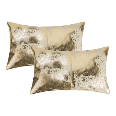 Solid Colour Leather/Suede Throw Pillow