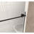 Frameless Shower Door 56-60 "W, 1/4 "(6 Mm) Clear Tempered Glass, Explosion Proof Film, Stainless Steel Handle-118574777