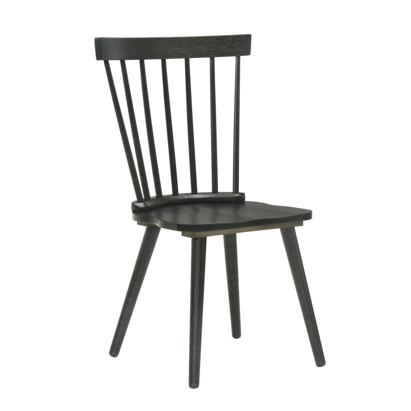 Chaise de salle à manger rustique 2 en bois massif de couleur blanche, de style moderne, à assemblage rapide avec guide d'outils