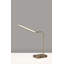Lampe de bureau en laiton / brun 15 po avec USB Francie