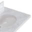 ARIEL Kelly 73 Double Sink Bathroom Vanity with Italian Carrara Marble Top-99405150