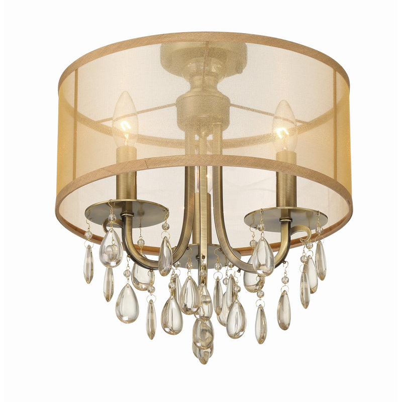 Walser 3 - Light 14" Chandelier Style Drum LED Semi Flush Mount