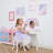 Aelicia Rainbow Unicorn Kids Vanity Table & Stool with Mirror