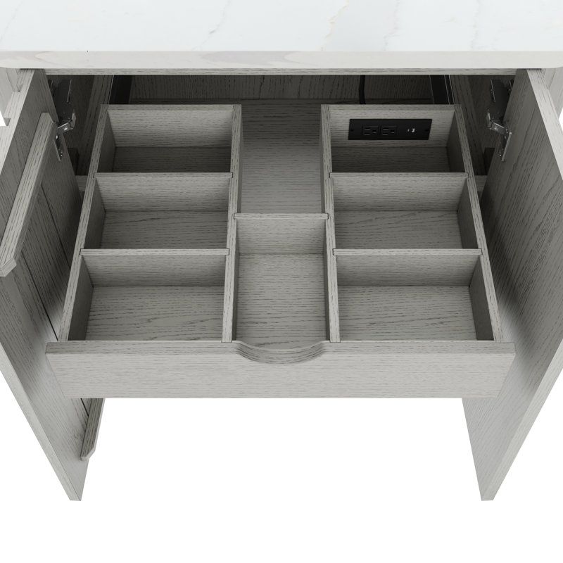 Blakely 30'' W Single Bathroom Vanity Base, Gray
