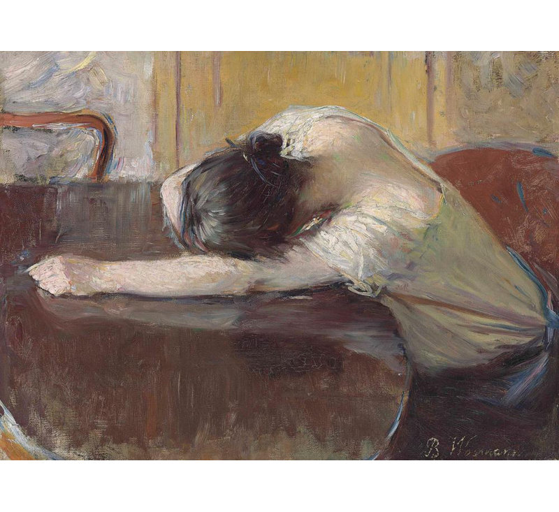 "Despair" par Bertha Wegmann - Toile tendue avec châssis, H 18 po x l 14 po