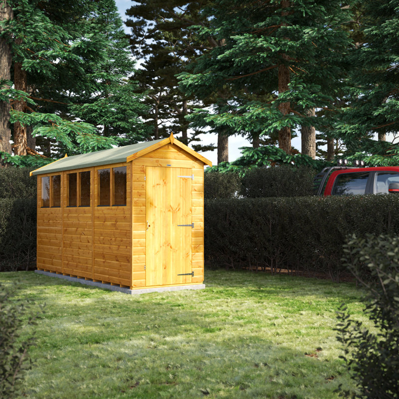 Powersheds 12 x 4ft Timber Tongue & Groove Garden Shed