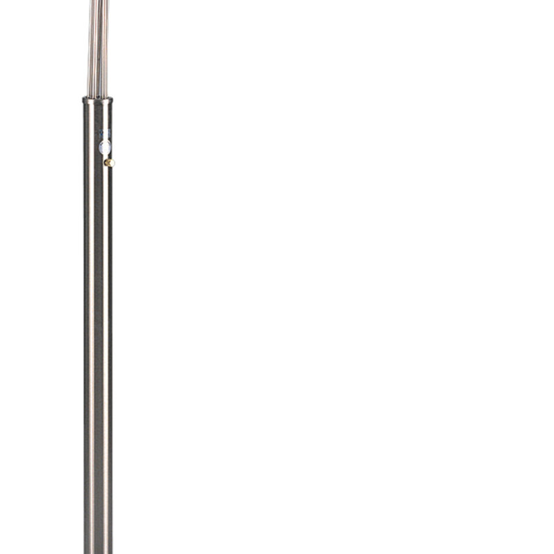 Lampe sur pied réglable à 5 têtes avec gradateur, pour des solutions d'éclairage modernes et fonctionnelles, Nickel brossé