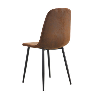 Modern Upholstered Dining Chairs with Metal Legs (Set of 4 )