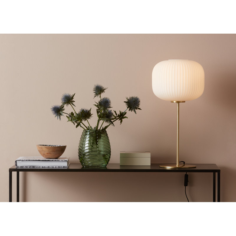 Metal Table Lamp, White