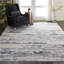 Tapis bleu / ivoire contemporain anglais-301581881