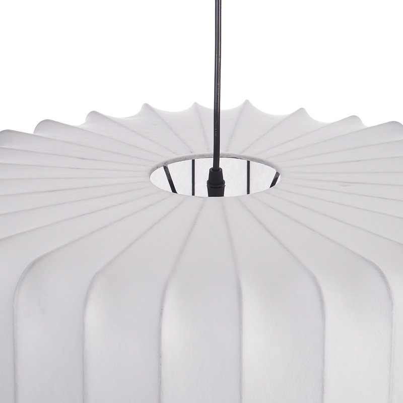 Luminaire suspendu 1 lumière en soie simple