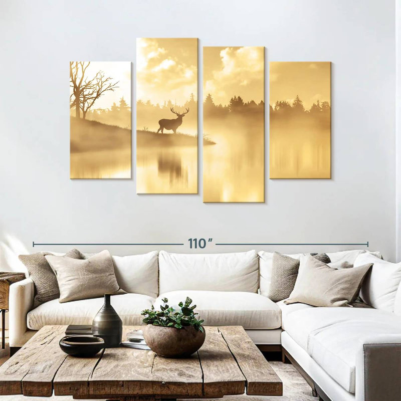 Brampt Golden Moose, 54" H x 84" W