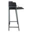 Solid Wood Top Metal Base Writing Desk