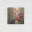 «Red Haven Hollyhocks» par Beth Forst, art mural en métal-377339114