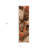 2' X 8' Chocolate Abstract Washable Non Skid Indoor Outdoor Runner Rug
