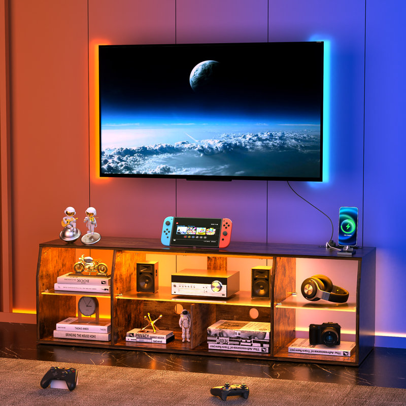 Meuble télé Anabal, Brun, 55"