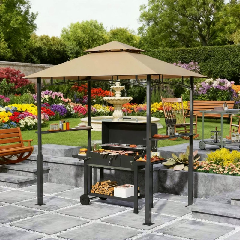 Abri de jardin extérieur brun foncé 8 pi x 5 pi