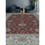 Tapis rouge et beige noué à la main de haute qualité