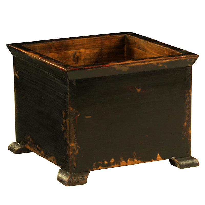 Boîte à fleurs en bois Français lantilly, Noir
