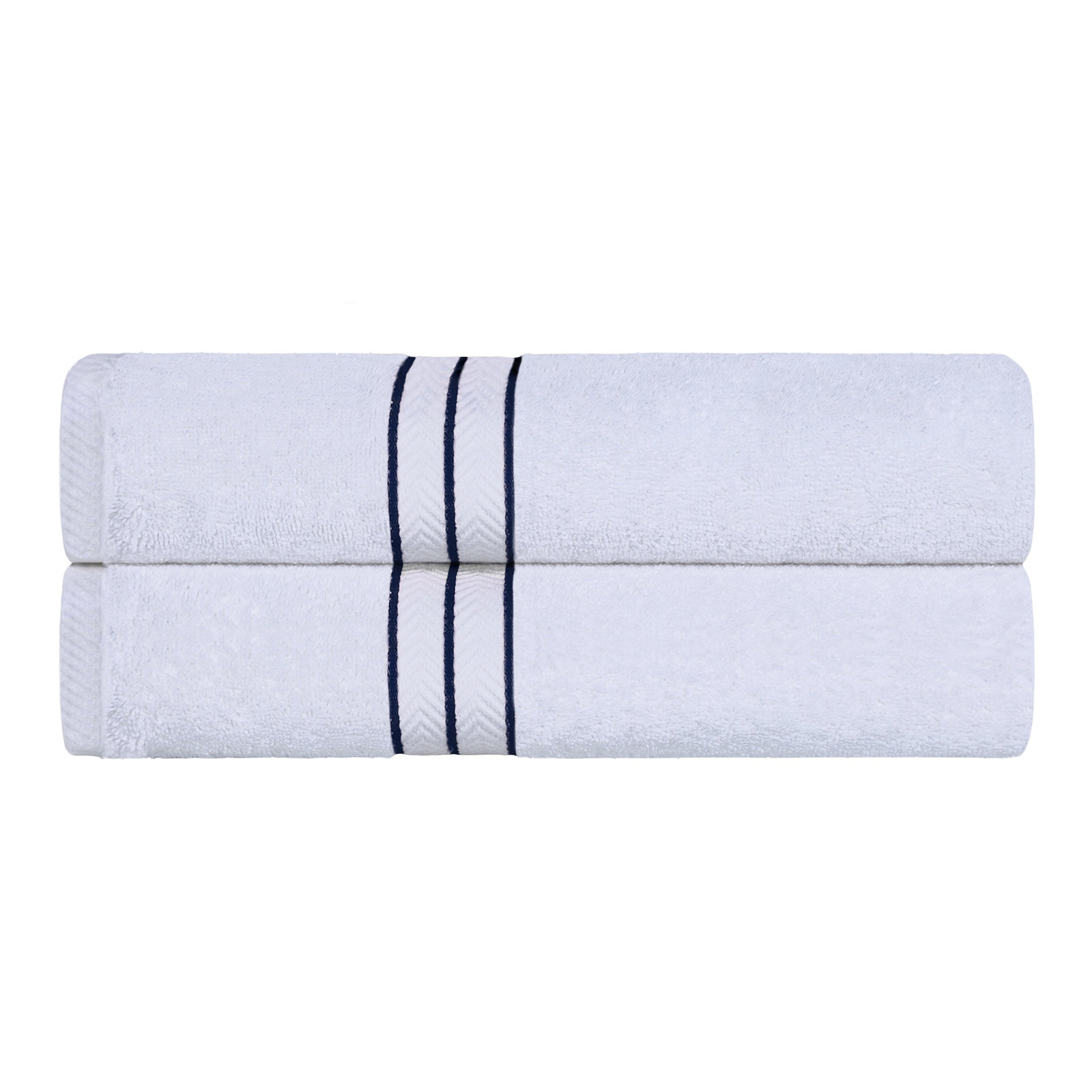 Josann Turkish Cotton Bath Towels, Navy Blue