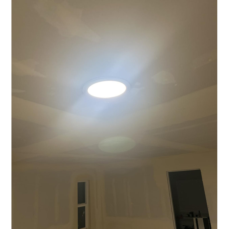 Luminaire de plafond encastré à DEL de 7 pouces ultra mince à 3 lumières à intensité variable sélectionnable