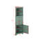 Armoire haute triangulaire avec 3 tiroirs et tablettes réglables-1904645419