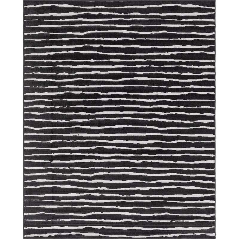 Striped Indoor Rug, Rectangle 8' x 10'