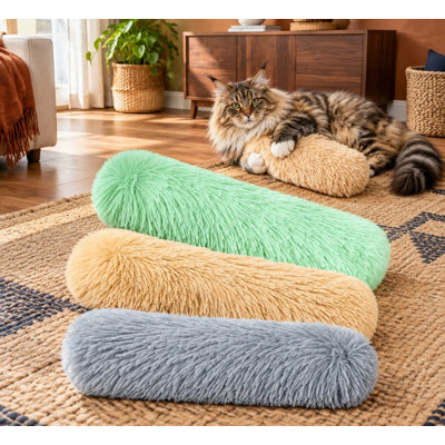 Lot de 3 coussins à chat remplis d'herbe à chat, doux et résistants, produisant un bruit de froissement, pour stimuler l'activité de votre chat d'intérieur.