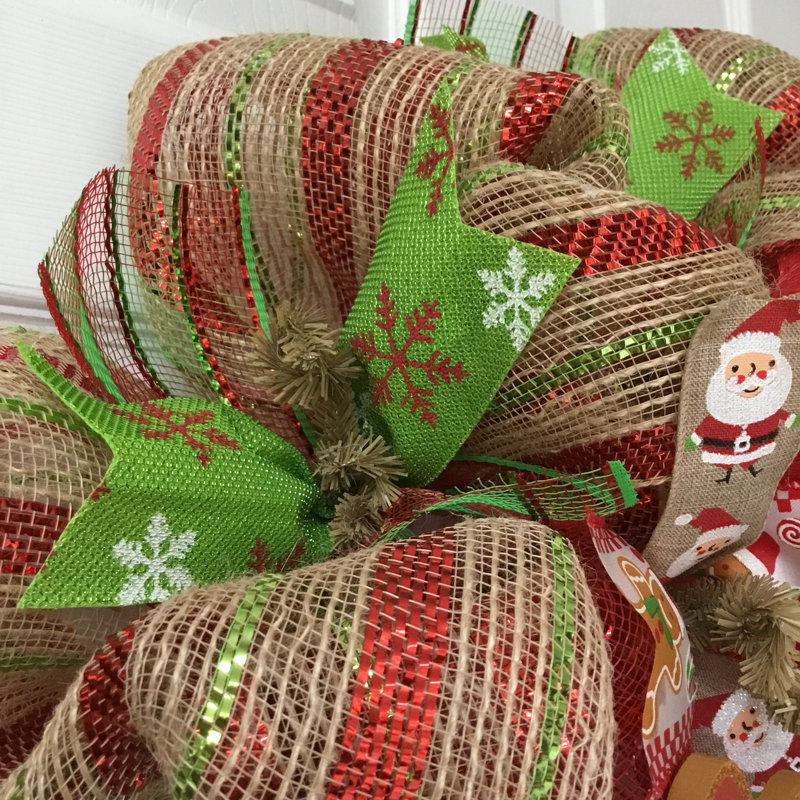 Couronne de Noël biscuits pour père Noël