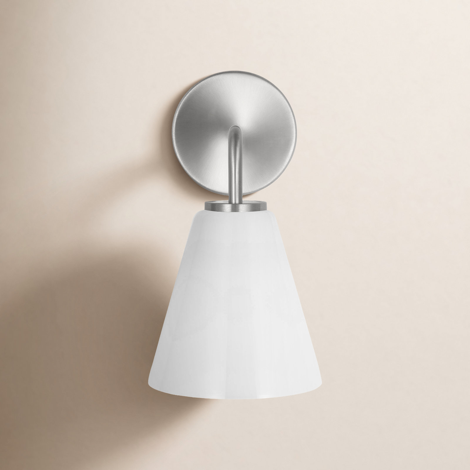 Nabi Vanity Light, 1, Brushed Nickel, White
