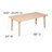 Goddard Rectangle Plastic Adjustable Height Kids Activity Table-49248627