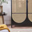Armoire tressée nordique moderne en rotin