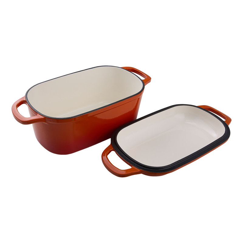 Non-Stick Skillet, 34cm W, Orange