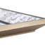 Miroir rectangulaire argenté 20 po x 12 po avec accents floraux-1658788197