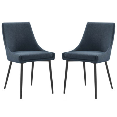 Carson Carrington Lagersberg Upholstered Fabric Dining Chairs