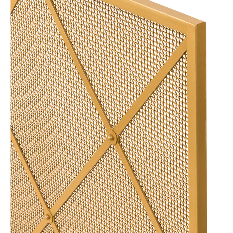 Diamonds Single Panel Fireplace Screen