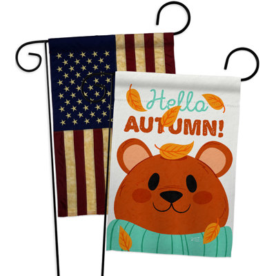 Double Sided 18.5'' H x 13'' W Polyester Garden Flag