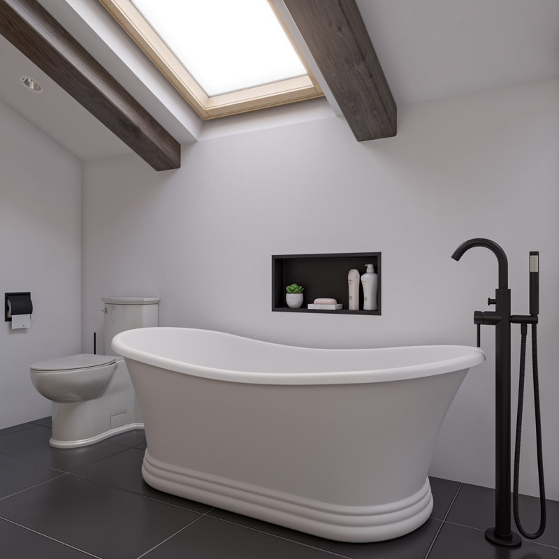Baignoire piédestal en pierre 68 po x 29 po
