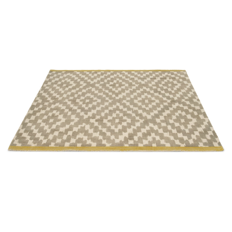 Damiracle Wool Geometric Indoor Rug, Rectangle 5'3" x 7'6"