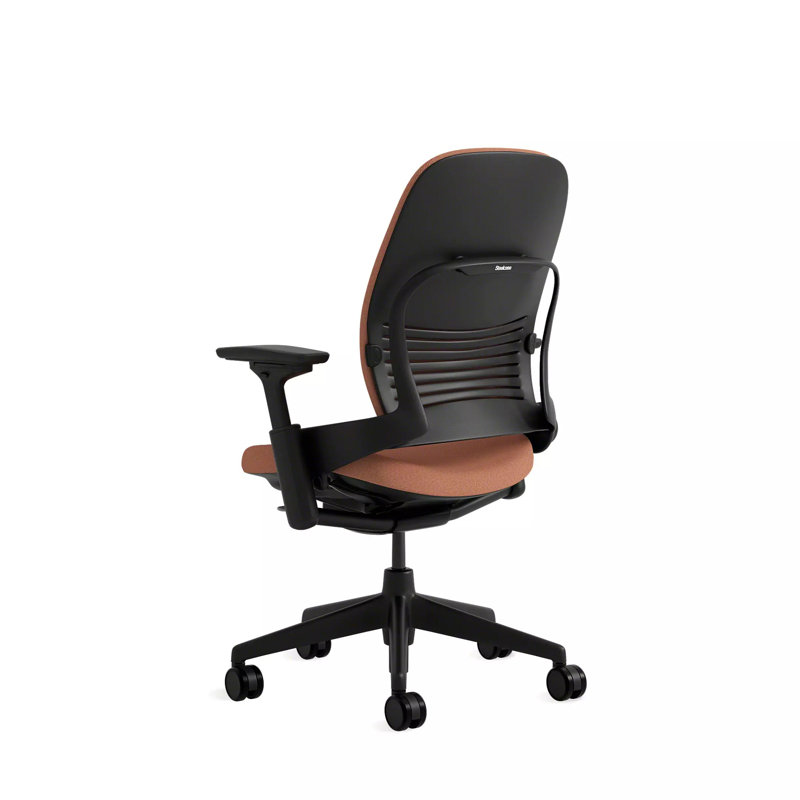 Steelcase Leap® Task Chair, Black, Hard Floor Casters, Persimmon
