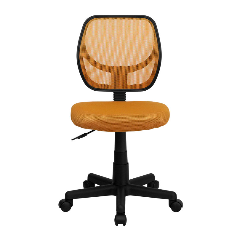 Chaise de bureau Wayfair Basics®, Orange, Non inclus